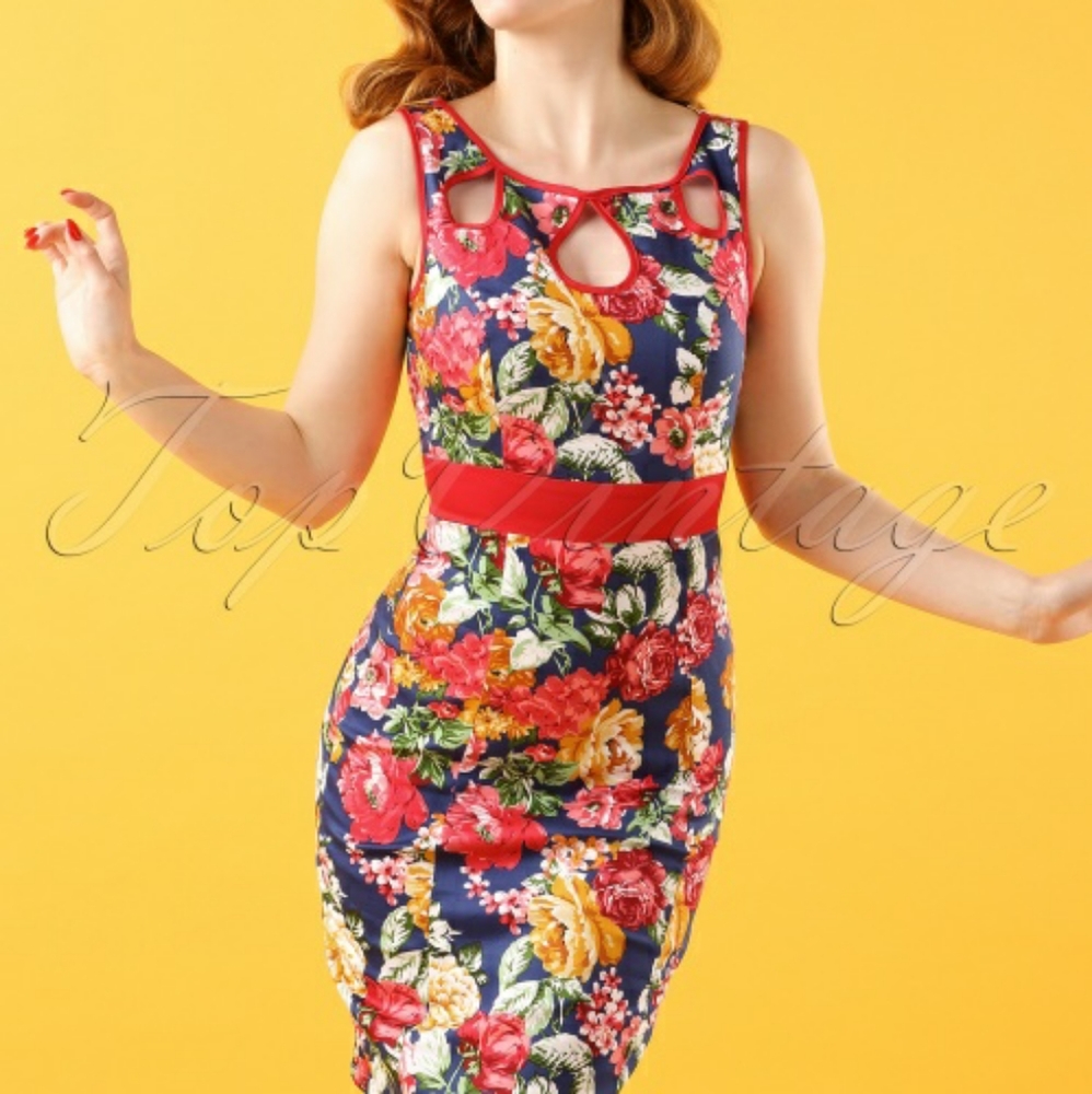2 for 20$👈Hearts and Roses Floral Dress